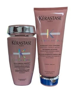 Kérastase Fondant Cica Chroma & Chroma Absolu Bain Chroma Respect Original Women