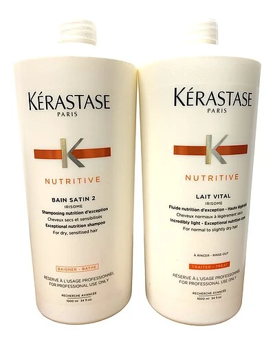Kérastase Bain Satin 2 Shampoo 34oz And Lait Vital Conditioner 34oz DUO Women 3 Kérastase Bain Satin 2 Shampoo 34oz And Lait Vital Conditioner 34oz DUO Women