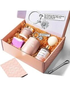 Best Friend Handmade Spa Gift Set, Friendship Birthday Gifts With Tumbler Women