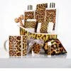 18Pc Honey Almond Home Bath Pampering Package, Leopard Design Luxury Gift Women