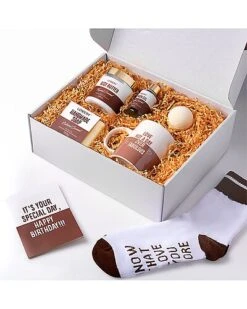 9pc Coconut Birthday Spa Gift Basket With Wine Tumbler, Self Care Gifts Women