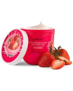 Strawberry Milk Body Butter, 6oz Whipped Body Cream Women